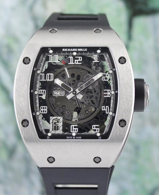 (image for) Like New Unpolished Richard Mille Titanium Automatic Skelaton Watch / RM 010